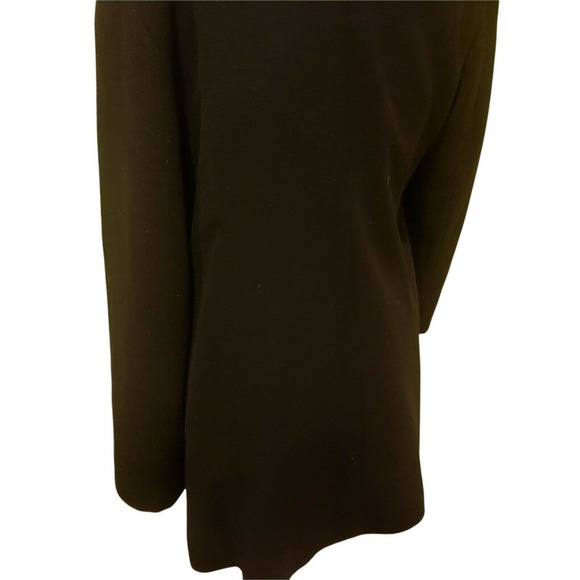 Saks Fifth Avenue Women's Wool Coat - Size 16, Black, oversized Collar - Picture 9 of 11